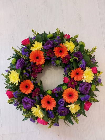 Large Vibrant Wreath