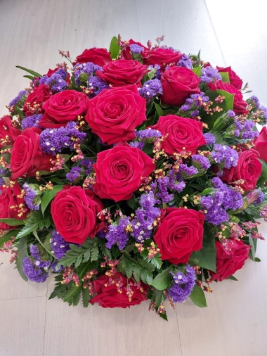 Red Rose & Purple Posy